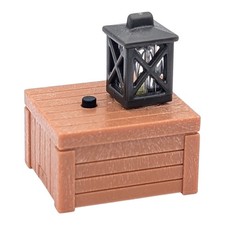 Playmobil boîte marron lampe