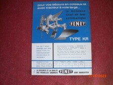 ANCIEN   PROSPECTUS   PUBLICITAIRE CHARRUE  FENET  MONOSOC 1/4 TOUR