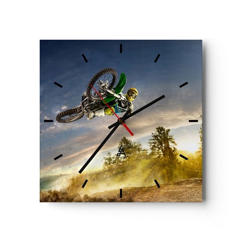 Horloge murale verre - horloge,