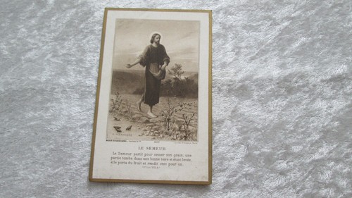 Ancienne image pieuse - , le