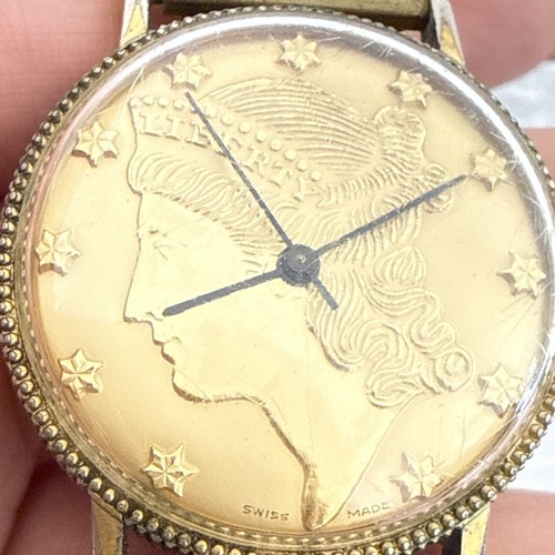 Montre bracelet liberty - bracelet, coin