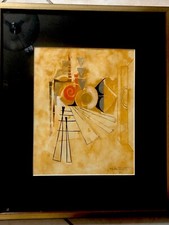 Pierre De Berroeta Aquarelle 1980 Signée