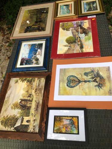 Lot tableau cadre - de, 8