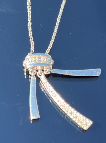 Collier vintage blanc - en, or