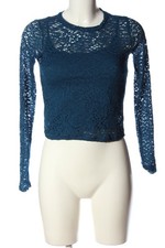 HOLLISTER Blouse en dentelle Dames Blouse T EU 36 bleu élégant