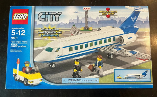 Lego city passenger plane - city:,