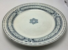Grand plat rond en faïence