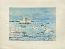 Jean RIGAUD - sérigraphie originale - Peintre officiel de la Marine - Bretagne  