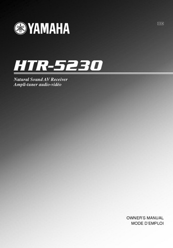 Yamaha htr 5230 receiver - htr-5230,