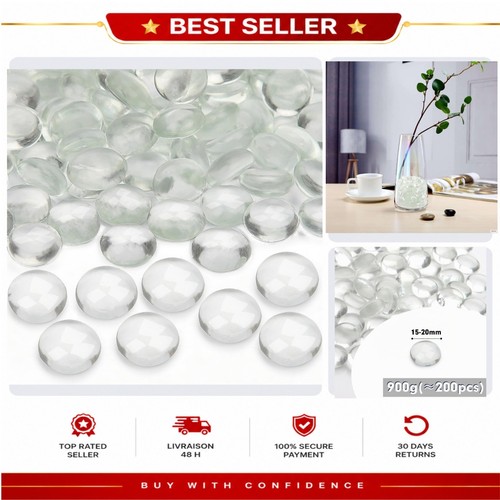 Galets décoratifs verre
