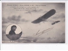 AVIATION AUTOGRAPHE: monoplan bl�riot moteur Anzani, pilot� par M.A. Poir�e -