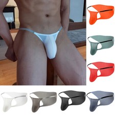 Slip Sexy Taille Basse Pour Homme Avec Poche Pour Pénis Et Bikini À Haute /