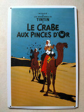 PLAQUE EN METAL TINTIN LE