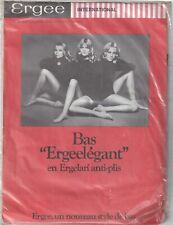 Bas nylon ERGEE "Ergeelégant" 3 coloris 3 tailles. Stockings West Germany (RFA).