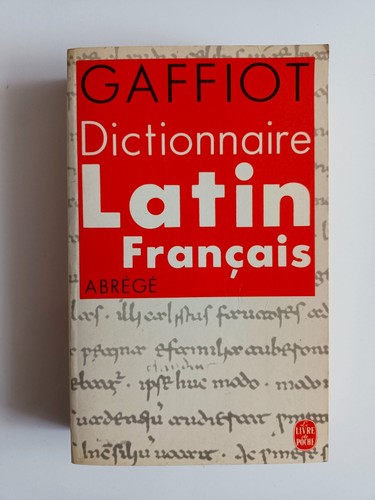Dictionnaire latin francais - dictionnaire,