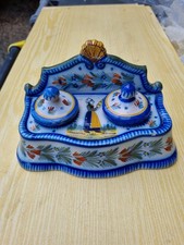 encrier faïence Henriot Quimper 1900