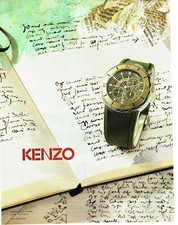 Publicité Advertising 108  2009   montre Kenzo