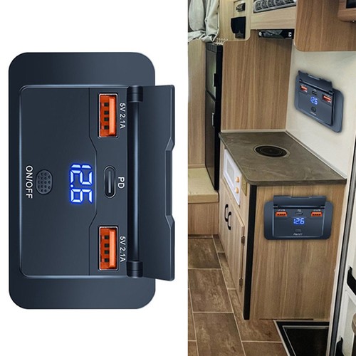 Panneau charge usb ports - de,