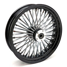 18x3,5 Big Graisse Roi Spoke Rayons Jante, Noir Convient pour Harley Davidson