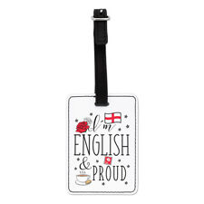 I'M Anglais Et Fier Visuel Baggage Étiquette Sac Valise - Rugby Angleterre Flag