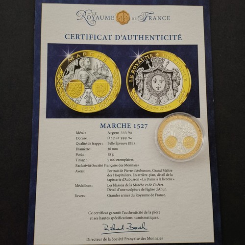 Medaille argent 333 doree - argent,