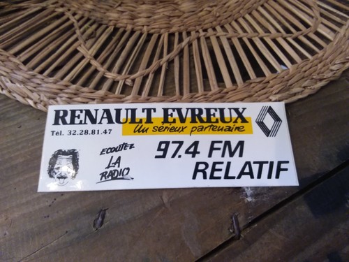 Ancien autocollant radio - , fm