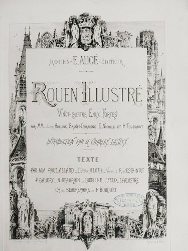 Rouen illustré page titre - illustré,