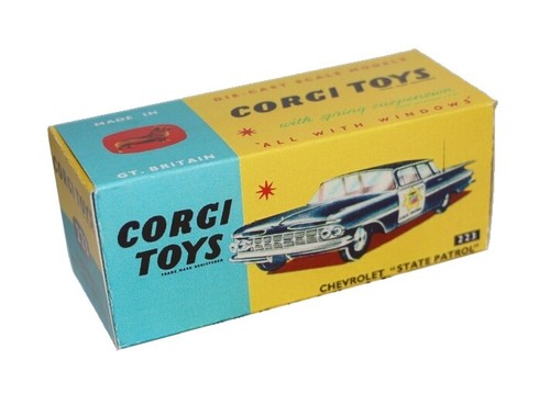 Corgi toys boîte box repro
