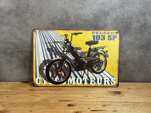 Plaque métal peugeot - peugeot, 103sp