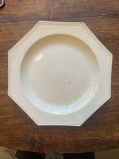 Plat Octogonal Faience Blanche