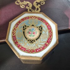 BOITE A Délices Début XIXè Décor Peint Intérieur Miroir Confiserie Early 19thC