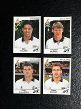 4 STICKERS PANINI EURO 92 - ENGLAND