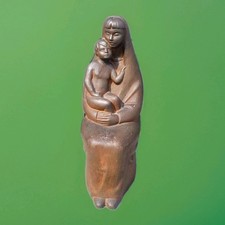 Superbe grande vierge marie et l'enfant en imitation bronze