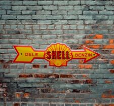 Plaque émaillée SHELL huile