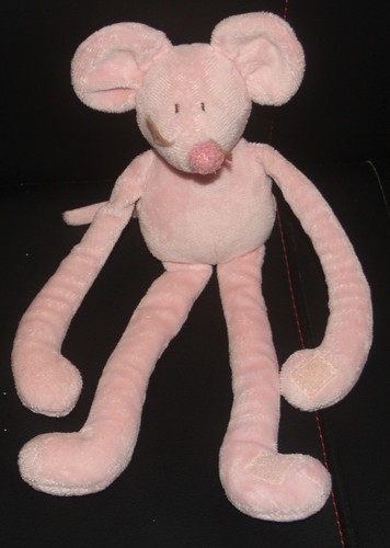 Doudou souris rose scratch - rose,