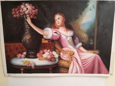 Tableau Peint À La Main Réplique WŁADYSŁAW CZACHÓRSKI Huile Sur Toile 60x90cm