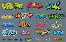 Planche Grafiti pour wagon au 1:87,diorama train ho, maquette, décalcomanie