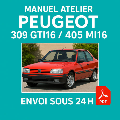 Manuel atelier peugeot 309 gti - manuel,
