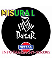 Housse de roue d'escorte 4x4 DESIGN DAKAR LOGO Nissan Trrano Patrol