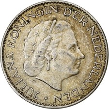 Pays-Bas, Juliana, Gulden, 1964, Argent, TTB, KM:184