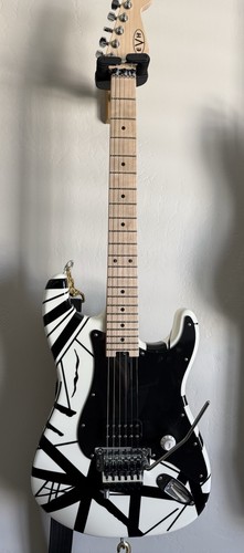 Evh white black striped - white/black,