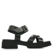 Sandales Nu Pieds Les Tropéziennes by M Belarbi femme Tiha Noir Noire Cuir A
