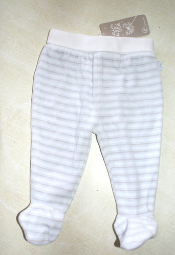 Pantalon pyjama blanc bleu - pantalon, blanc,