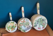 Lot 3 Casseroles Ancienne Porcelaine De Paris France Aluminite Frugier Limoges 