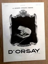 Publicité de 1936 - Parfum Trophée d'Orsay Paris + GIBBS savon barbe - 2025