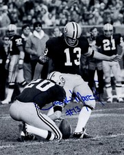 Packers Kicker CHESTER MARCOL Signed 8x10 Photo #2 AUTO - GBP HOF - 1972 ROY