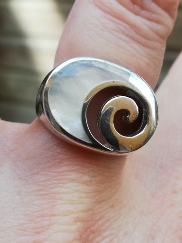 Bague argent 925 - , nacre