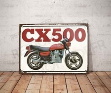 Plaque métal vintage Honda CX