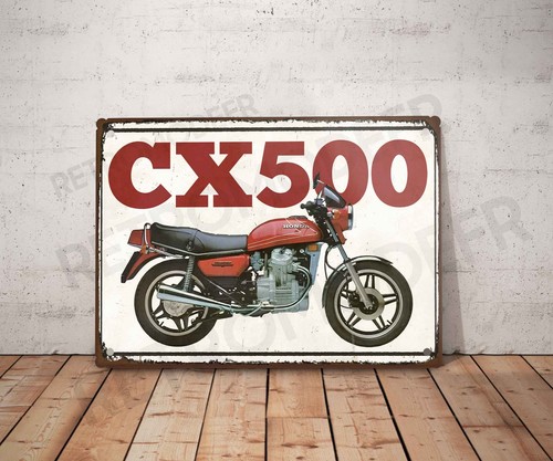 Plaque métal vintage honda - plaque,