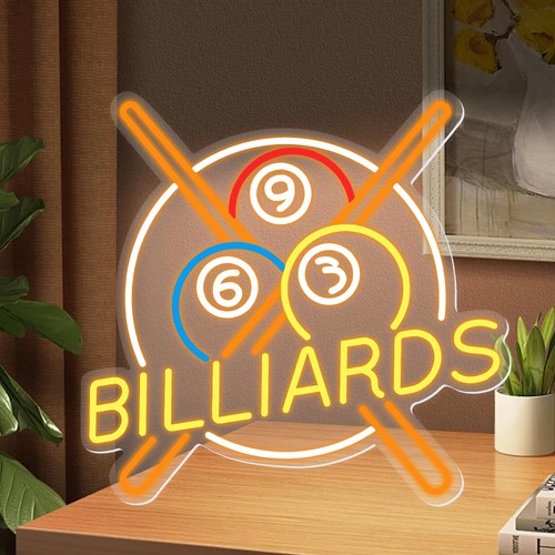 Billiards eight ball led neon - eight,
